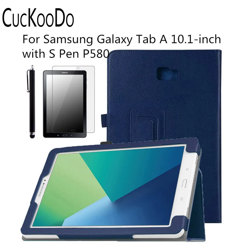 CucKooDo Slim Folding Cover Case for Samsung Galaxy Tab A 10.1 With S