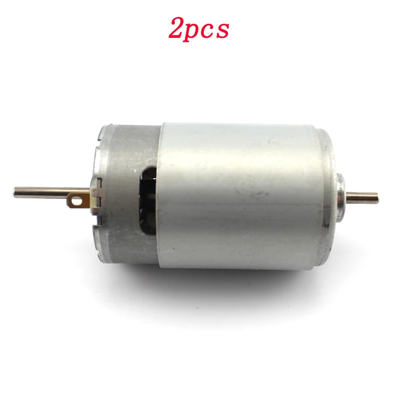 

2pcs Double Output Shaft 550 Motor DC 12V 12800RPM High Speed Motor for RC Model DIY Electric Drill Parts with Shaft Dia 3.17mm