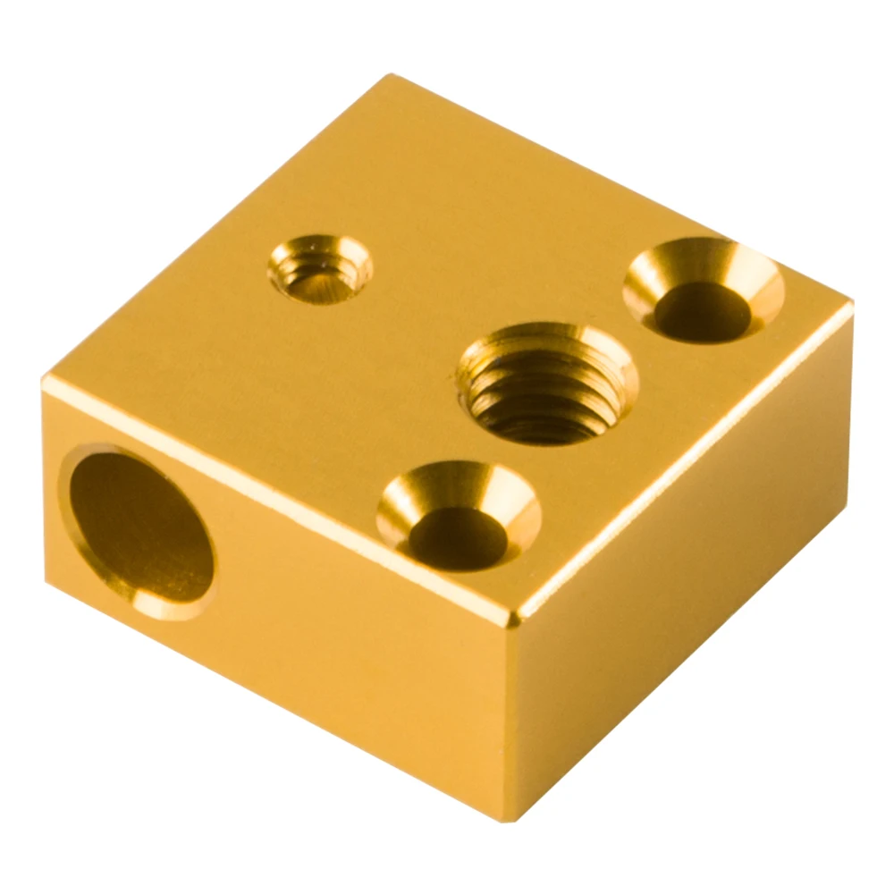 

10 Pcs Aluminium Heater Block Reprap For Print Head Hot End Heating Block 20*20*10mm For 3D Printer Part
