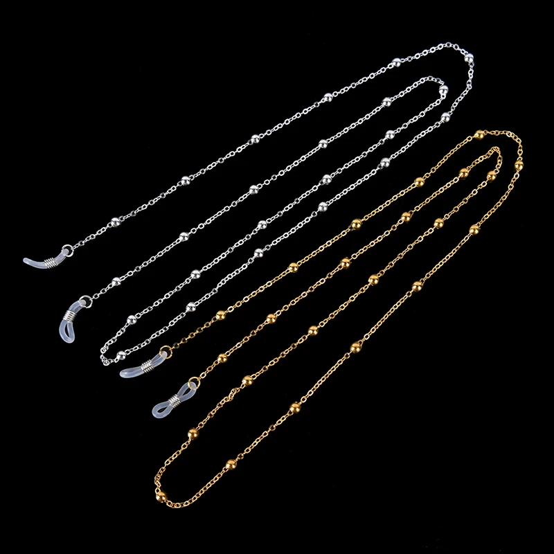 2019 New Eye Glasses Sunglasses Spectacles Chain Holder Cord Lanyard Necklace Reading Glasses Chain Gold Beads Sunglasses Chain