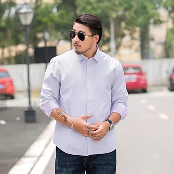 

Plus size 8XL 7XL 6XL Brand Casual Men shirt Slim Fit Men Multicolor shirt long sleeve Cotton mens dress shirts chemise homme