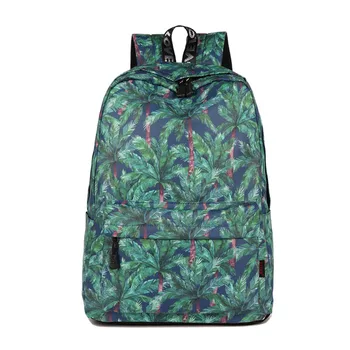 

3PCS / LOT Women Backpack School Bag For Teenage Girls Cute leaves Printing Schoolbag Ladies Laptop Backpack Rucksack Mochila