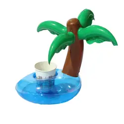 1 шт. мини кокосовых пальм арбуз плавающий Надувные игрушки напиток может сотовый телефон Подставка держатель бассейн игрушки для ванной