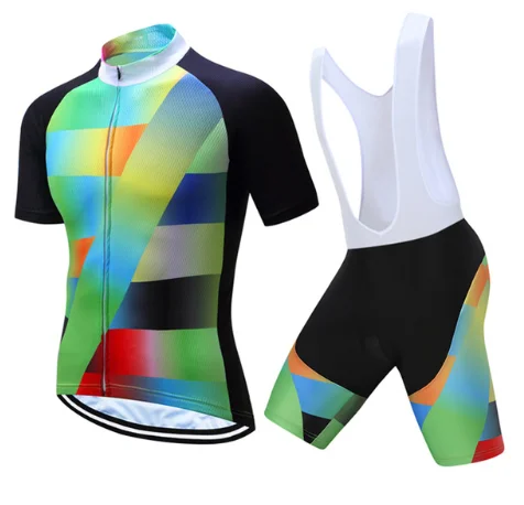

2017 TeleyiPro Jersey Suit Men's Bike Ropa Ciclismo MTB Bike Jersey Top BiB Padded Shorts Summer