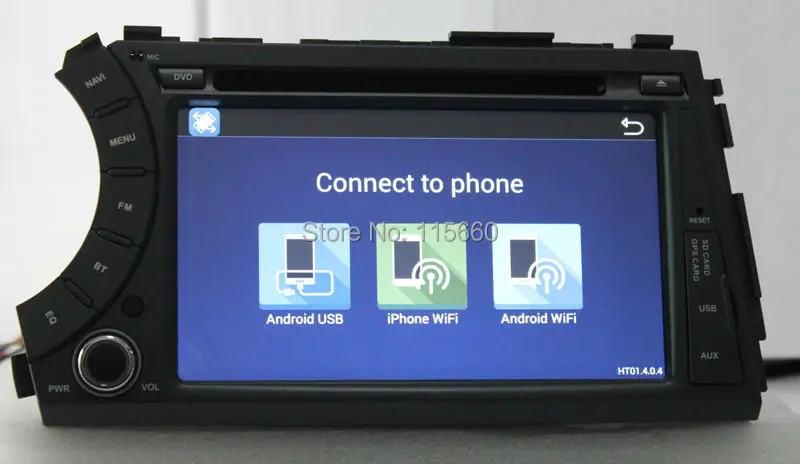 Android 4.4 Car DVD for Ssangyong Actyon-Kyron 6