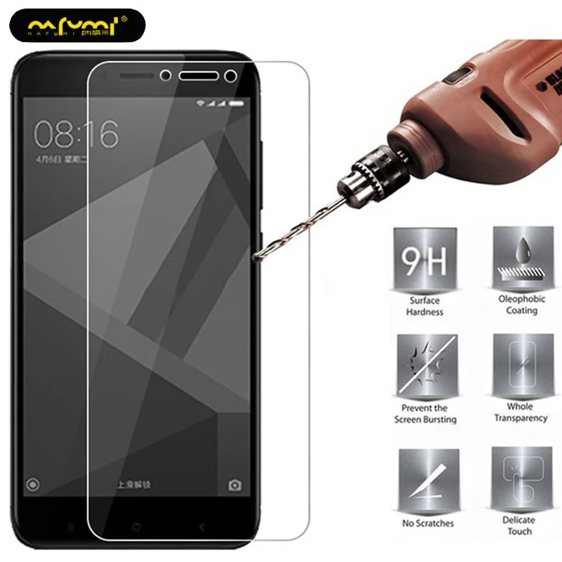 Protective Glass For Xiaomi Redmi 4x Screen Protector Xiomi Note Tempered on 5 Plus 4a 4 Pro Film | Мобильные телефоны и