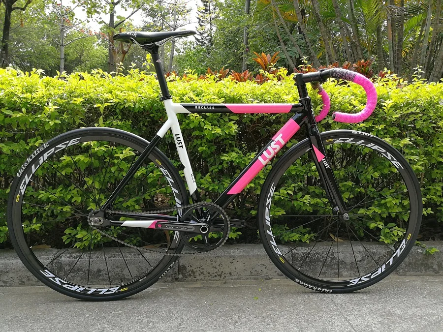Flash Deal 2018 NEW ARRIVAL SINGLE SPPED  FIX GEAR TRACK BIKE WITH MAVIC ellipse  WHEELSETS AND SRAM Omnium Track Crank 5