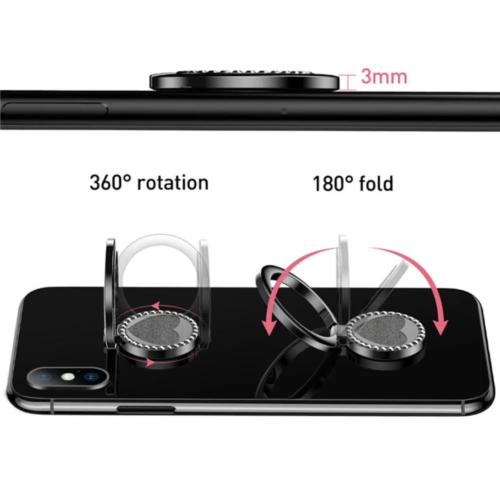 Finger Ring Stand Holder For iPhone Samsung Xiaomi Universal SmartPhone Mobile Phone Diamond Holder Cell Phone Car Mount Stand Finger Ring Stand Holder For iPhone Samsung Xiaomi Universal SmartPhone Mobile Phone Diamond Holder Cell Phone Car Mount Stand