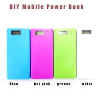 ZGPAX яркого цвета, сделай сам USB мобильный Банк питания зарядное устройство чехол 8 шт 18650 Держатель батареи для телефона