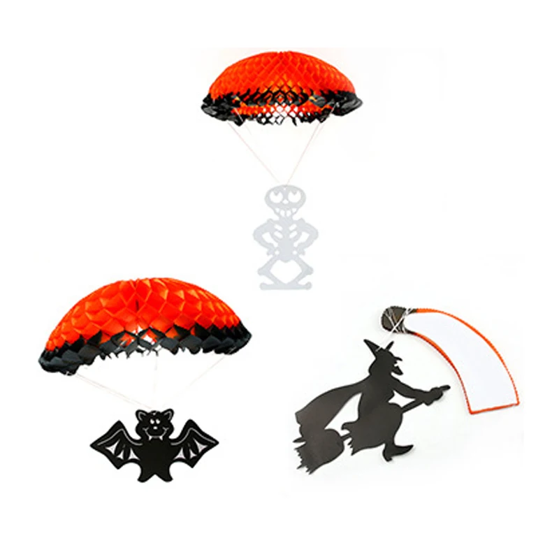 hot sales halloween skeleton honeycomb paperboard parachute halloween decorations tissue paperchina mainland
