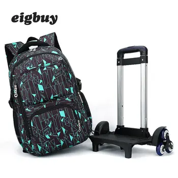 

Latest Removable Men Travel Bags For Teenage Girls With 2/6 Wheels Stairs School Bag Trolley Backpacks Luggage Bags Backpack
