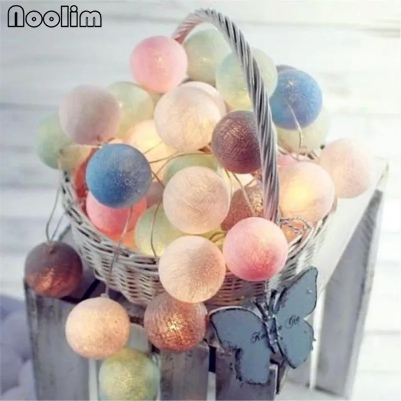 

3M 20Pcs Balls LED Lamp String With Battery Home Party Wedding Decor Holiday Lights LED Fairy Light Festive Dress Up Supplier