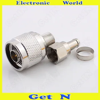 

10pcs-100pcs Metric System Adapter Connector Converting N to F Mobile Signal Amplifier N/F-75-5 N Connector