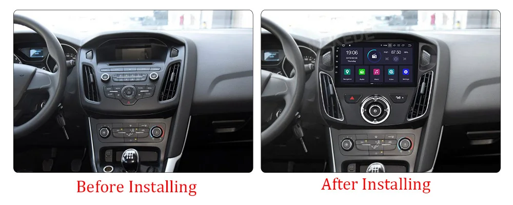 Cheap PX5 4GB+64GB Android 9.0 Car multimedia system radio player for Ford focus 2011-2016 with gps navigation WiFi BT DSP IPS NAVI 9