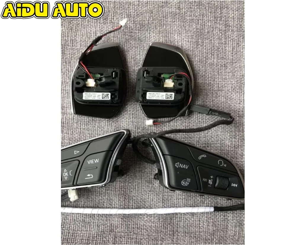 Рулевое колесо для Audi A4 B9 8W A5 Tiptronic черное большое хромированное переключение
