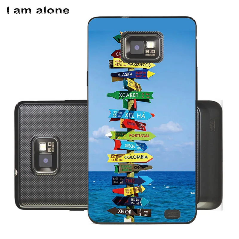 Чехлы для телефонов I am alone для samsung Galaxy S II S2 I9100, 4,3 дюймов, Модный чехол из мягкого ТПУ для мобильного телефона S2 SII - Цвет: Soft TPU S66