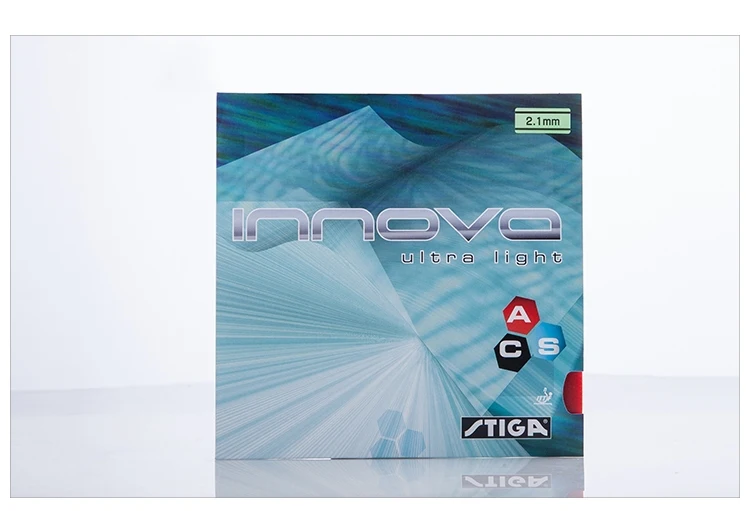 Stiga Innova Ultra Light Table Tennis Rubber Red/Black 2.1mm light