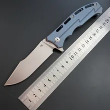 High quality CH3009 folding knife D2 steel blade TC4 titanium handle camping knife outdoor hunting survival hand EDC tool knife цена High quality CH3009 folding knife D2 steel blade TC4 titanium handle camping knife outdoor hunting survival hand EDC tool knife цены онлайн