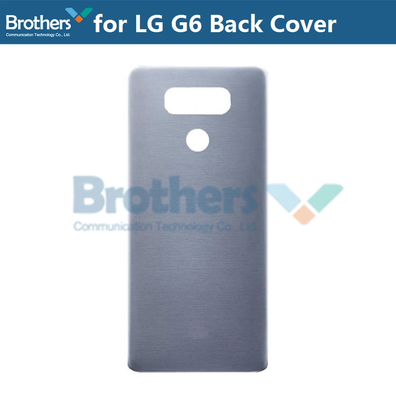 Back Cover for LG G6 Battery Housing with Fingerprint Flex Cable + Camera Lens Circle for LG G6 H870 Battery Door Replacement  (1)