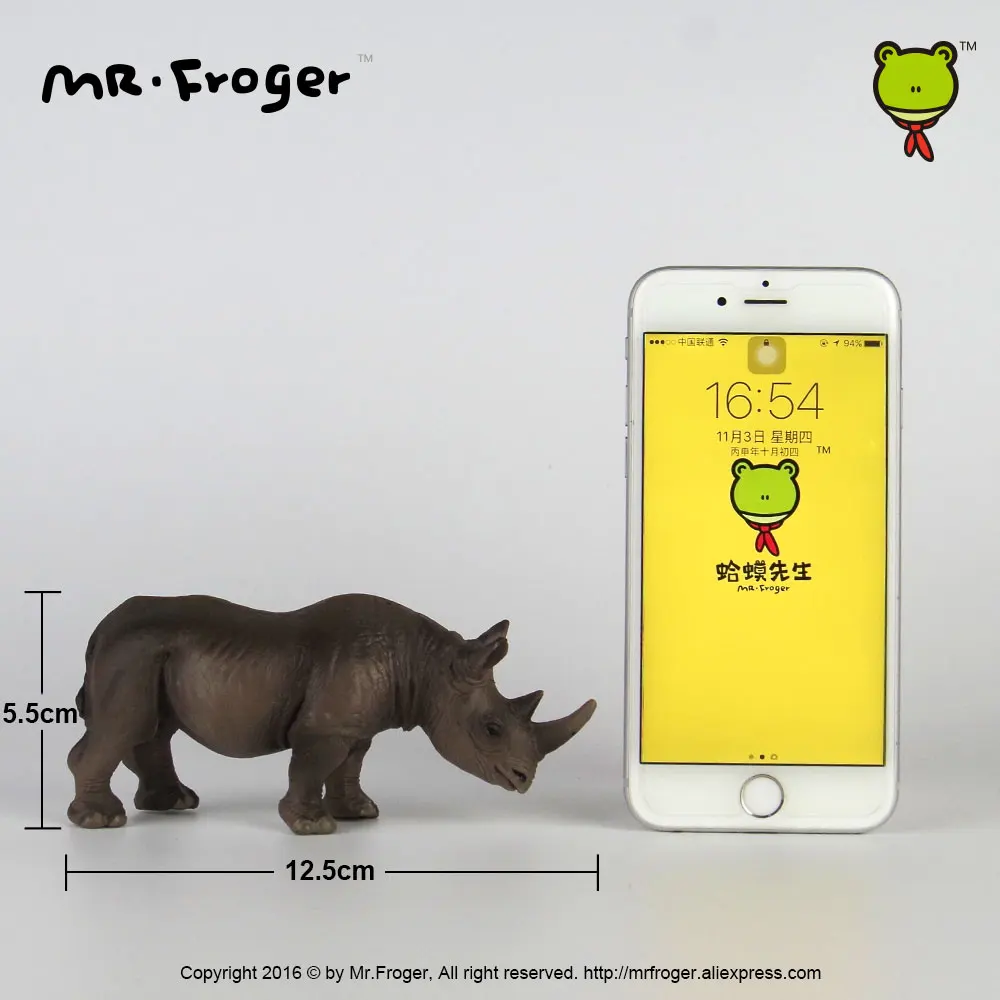 Mr.Froger африканские носороги Детские Пластиковые Дикие животные игрушки для детей