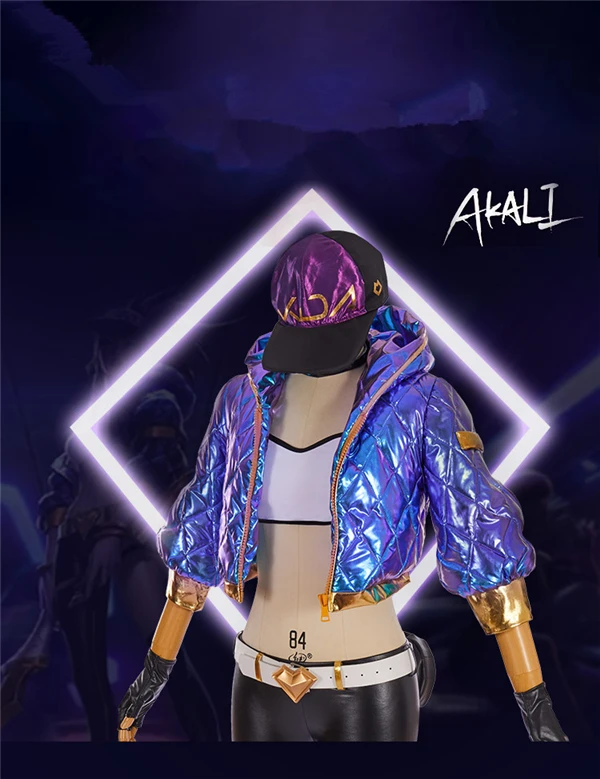 Anime 2019 KDA Akali LOL Idol singer new skin kda akali cosplay costumes Akali Jacket Women Christmas costume ship by Dec.5th