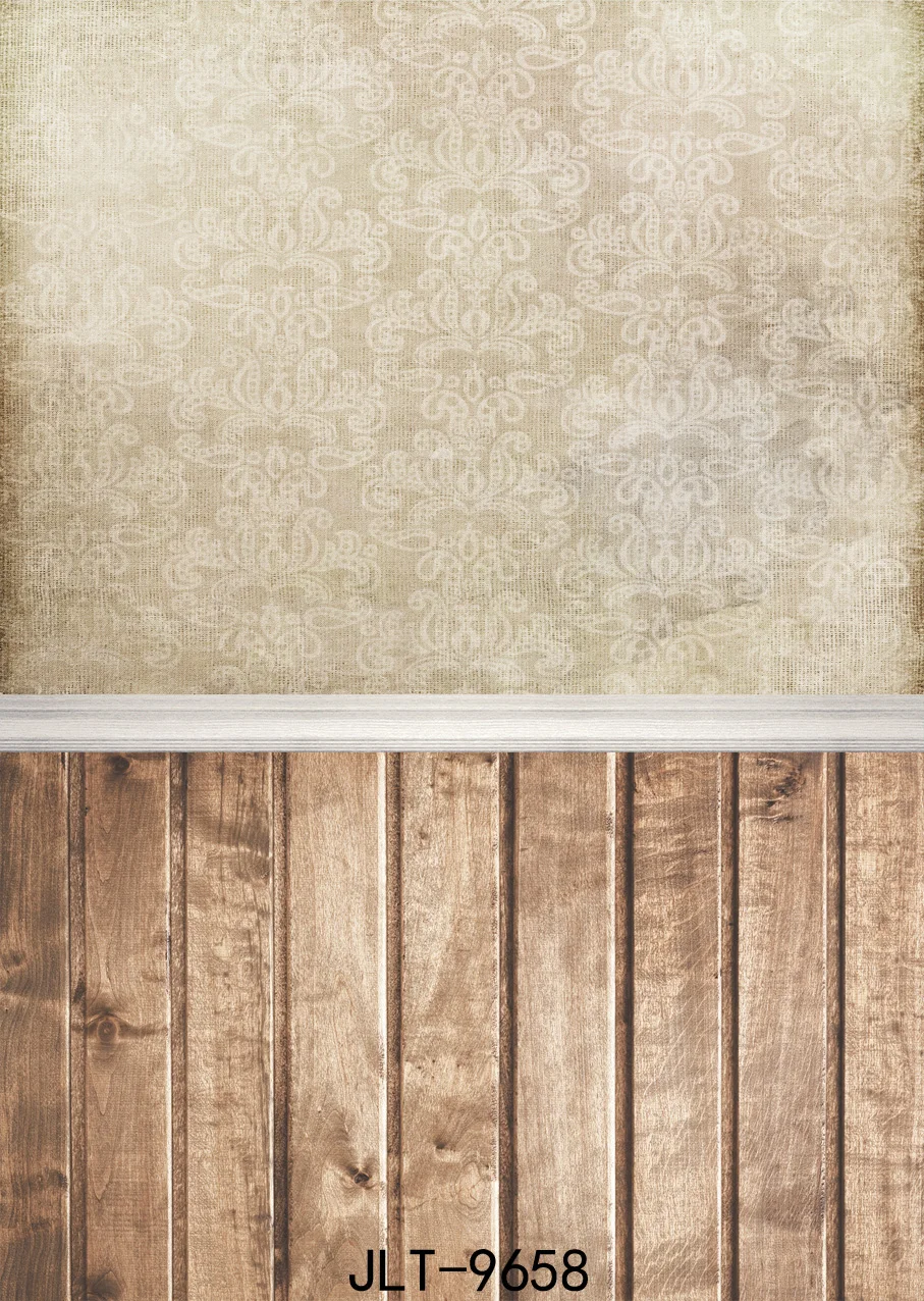 

SHENGYONGBAO Art Cloth Custom Wood Planks Photography Backdrops Prop Wall and floor theme Photo Studio Background 9658