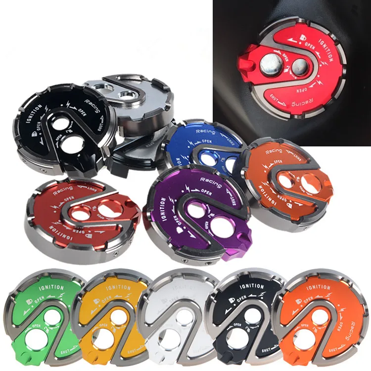 

Motorcycle Accessories for YAMAHA BWS125 Motorcycle Modified CNC Aluminum lock cover Electric door lock button cover