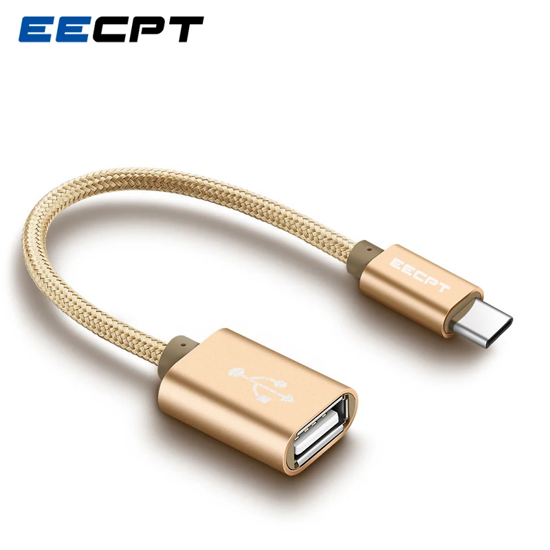 Адаптер EECPT USB OTG Type C к кабель для быстрой зарядки и передачи данных конвертер Macbook