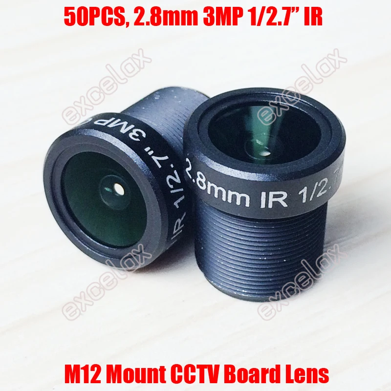 Оптовая продажа 50 шт./лот 3MP 1/2.7 &quot2 8 мм 120 градусов широкий угол обзора ик CCTV