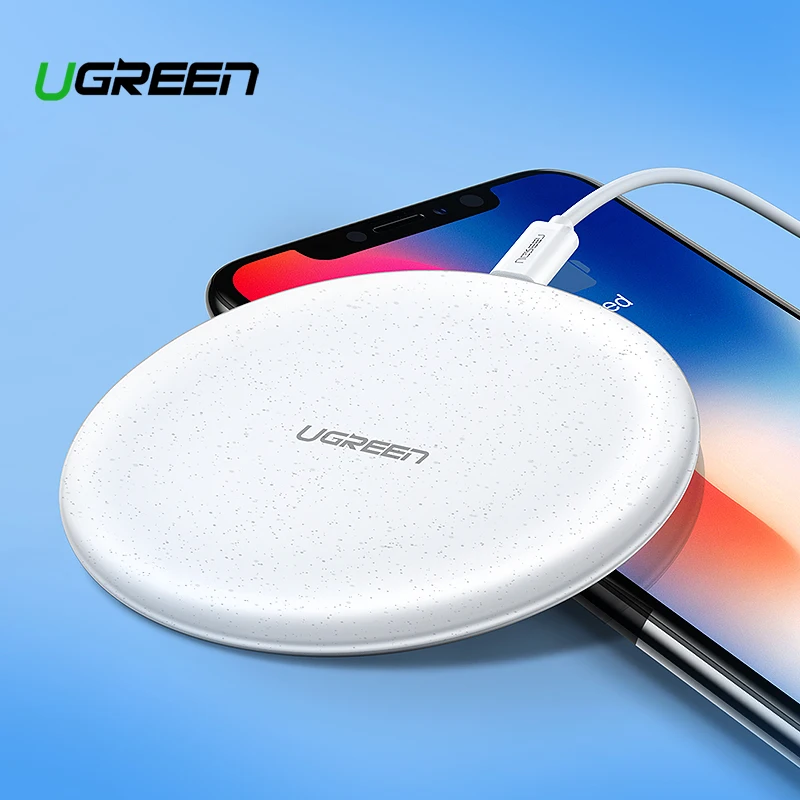 

Ugreen Wireless Charger For iPhone X XS 11 Pro Samsung S10 S9 Note 9 8 Fast wireless charger Qi Wireless Charging Pad for Xiaomi