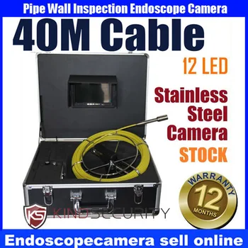 

40m waterproof Snake Sewer Drain Pipe Wall Inspection Endoscope Camera system