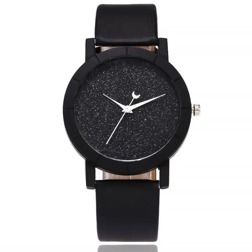 

Cute Moon Stars Design Analog Wristwatch Women Unique Romantic Starry Sky Dial Casual Fashion Quartz Watches Women Gift hot sale