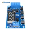 Cc 12V 24V LED Relé Digital de retardo de tiempo Dual MOS Trigger ciclo interruptor de retardo del temporizador placa de circuito Módulo de Control de sincronización DIY ► Foto 3/6
