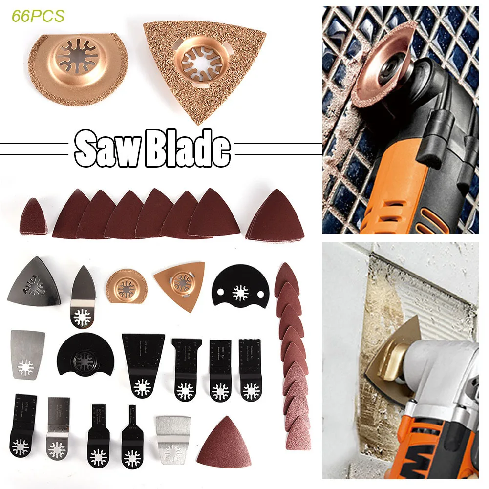 

Popular 66 Pcs Oscillating Tool Saw Blades For Renovator Power Tools As Fein Multimaster,Dremel,electric Tools Accessories