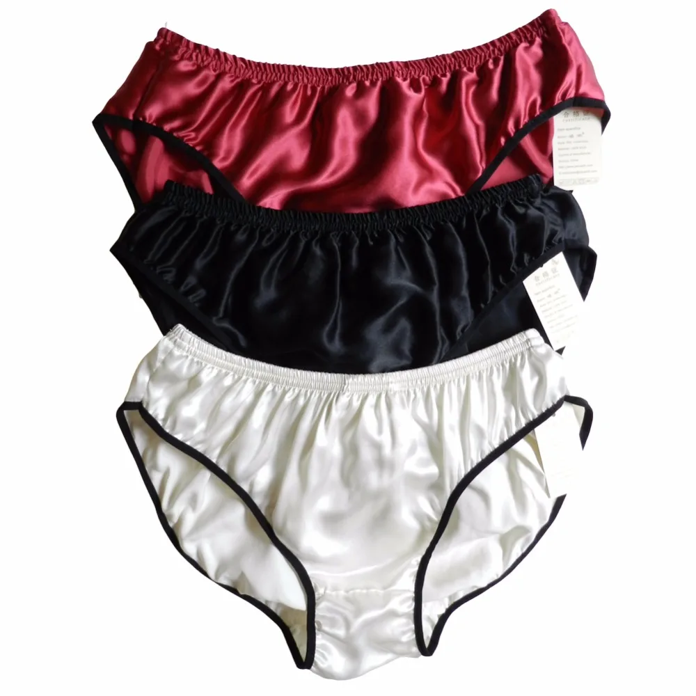 Panasilk Mens 100 Silk Bikini Underwear Briefs 3 Pairs in One Economic