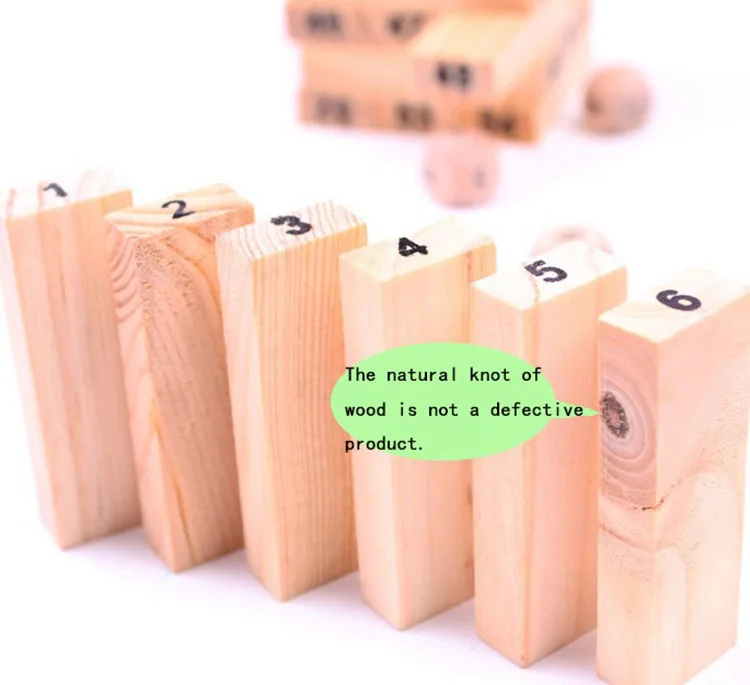 Мини деревянная башня деревянные строительные блоки игрушка 54 шт. укладчик экстракт строительные Образовательные настольные игры подарок 4 шт. игральные кости