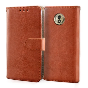 

Luxury Leather Case For Motorola Moto G5 G5S G6 G7 E4 E5 E6 Plus Play Case Flip Wallet Card Stand and silicone Cover