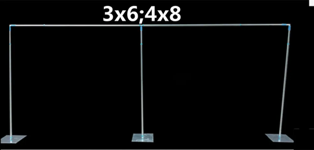 3x3 м 3X6 м Нержавеющая сталь трубы стойка для свадебной церемонии с возможностью расширения Rods фоне кадров для свадебного мероприятия и вечерние украшения R6