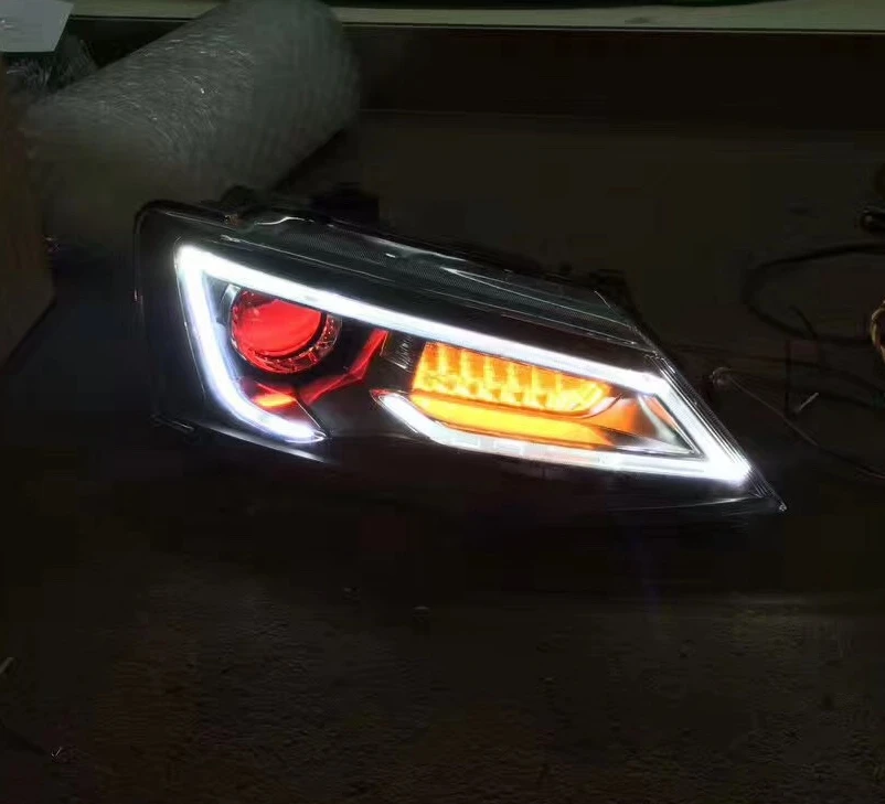 VLAND Головной фонарь для Volkswagen для Jetta Sagitar светодиодный фонарь 2012 2013 фары для проектора