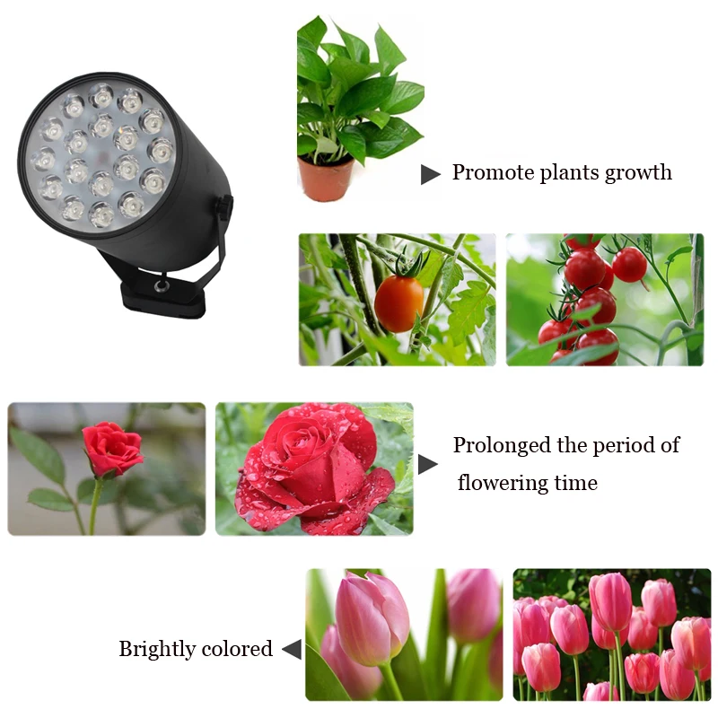 

Rail-type 18 LEDs Grow Light 12W / 18W Plants Growth Lamp AC 85-265V for Hydroponics Grow System Plants growth well and faster