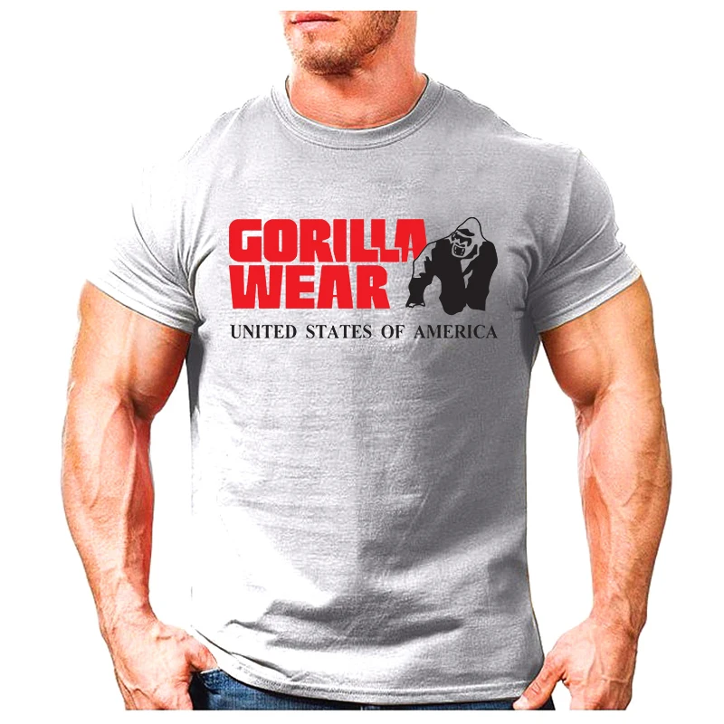 

Cool 2019 Tshirts Men short sleeve T-Shirt men Gorilla WEAR printing Sweatshirt Mens Casual Brand Clothing pullover Tops&Tees
