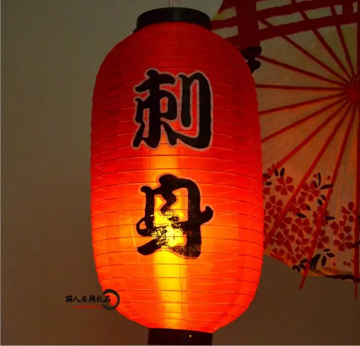 Декоративный фонарь в японском стиле из бумаги высокого качества, водонепроницаемый бумажный светильник, подвесной светильник, декоративный светильник для паба - Цвет: 36