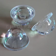 Светодиодная линза 20 мм 120 deg гладкая поверхность, без держателя, объектив с высокой мощностью, подходит к Luxeon сеульскому эдисону