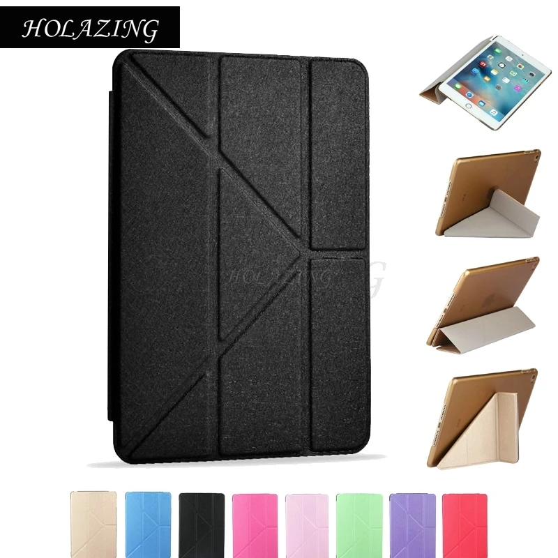 

Multi Angle Stand 360 Rotation Stand Cover for New iPad 9.7 2018 Smart Sleep & Wake up Magnet PU Leather Case Coque Funda