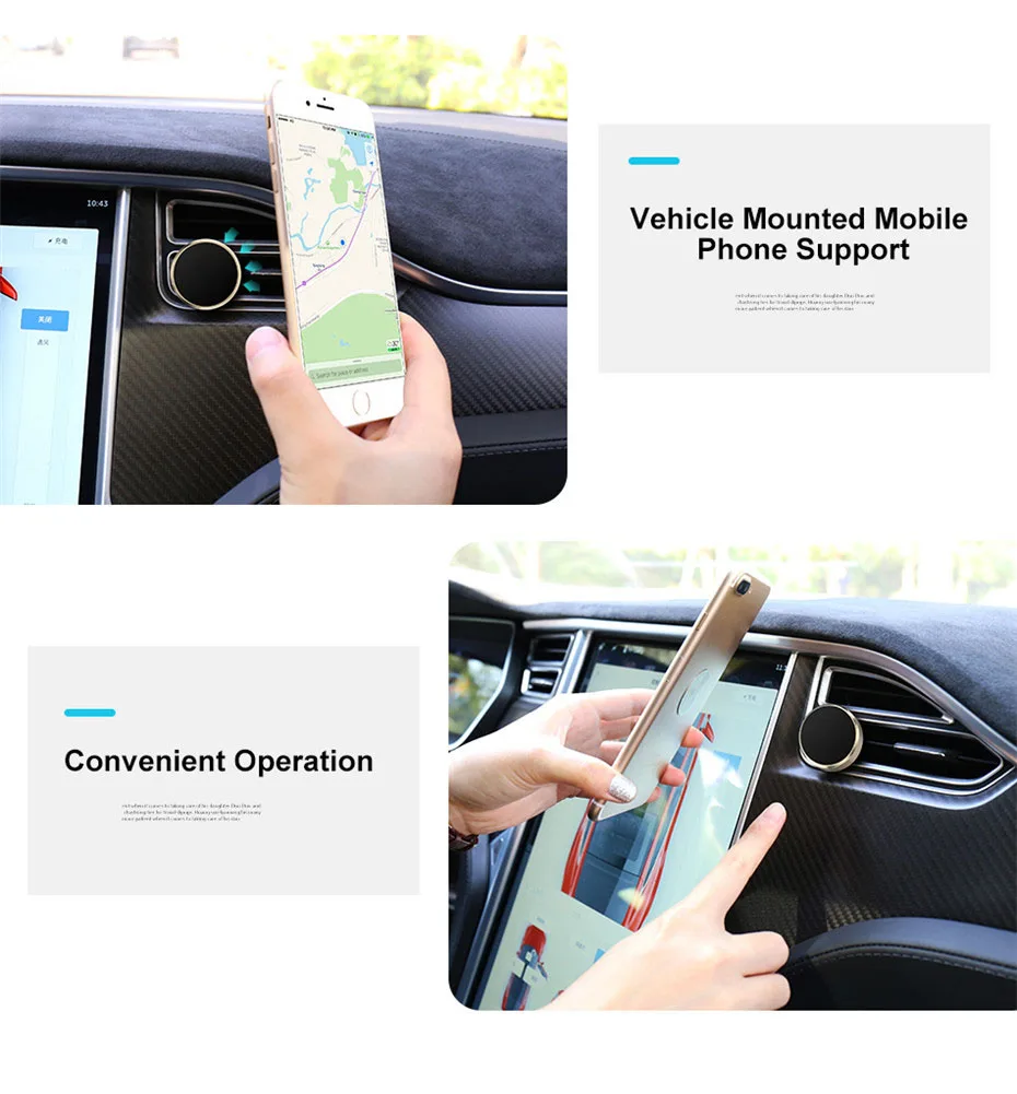 Universal Car Phone Holder Magnetic Air Vent Mount Stand 360 Rotation Mobile Phone Holder (4)