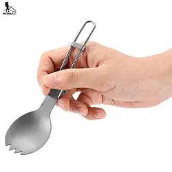 Runacc складной Титан Spork Портативный Кемпинг Ложка Вилы Пикник sporks подходит для путешествий Пеший туризм и кемпинга