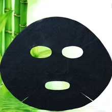 40Pcs Facial Natural Bamboo Charcoal Fiber Mask Paper Skin Face Care DIY Cloth Cotton Mask Face Skin Care #95751