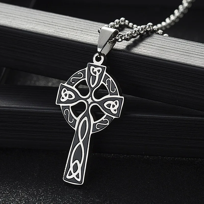 ABAICER Christian Jewelry золотой цвет из нержавеющей стали Triquetra Viking тройной Рог Odin