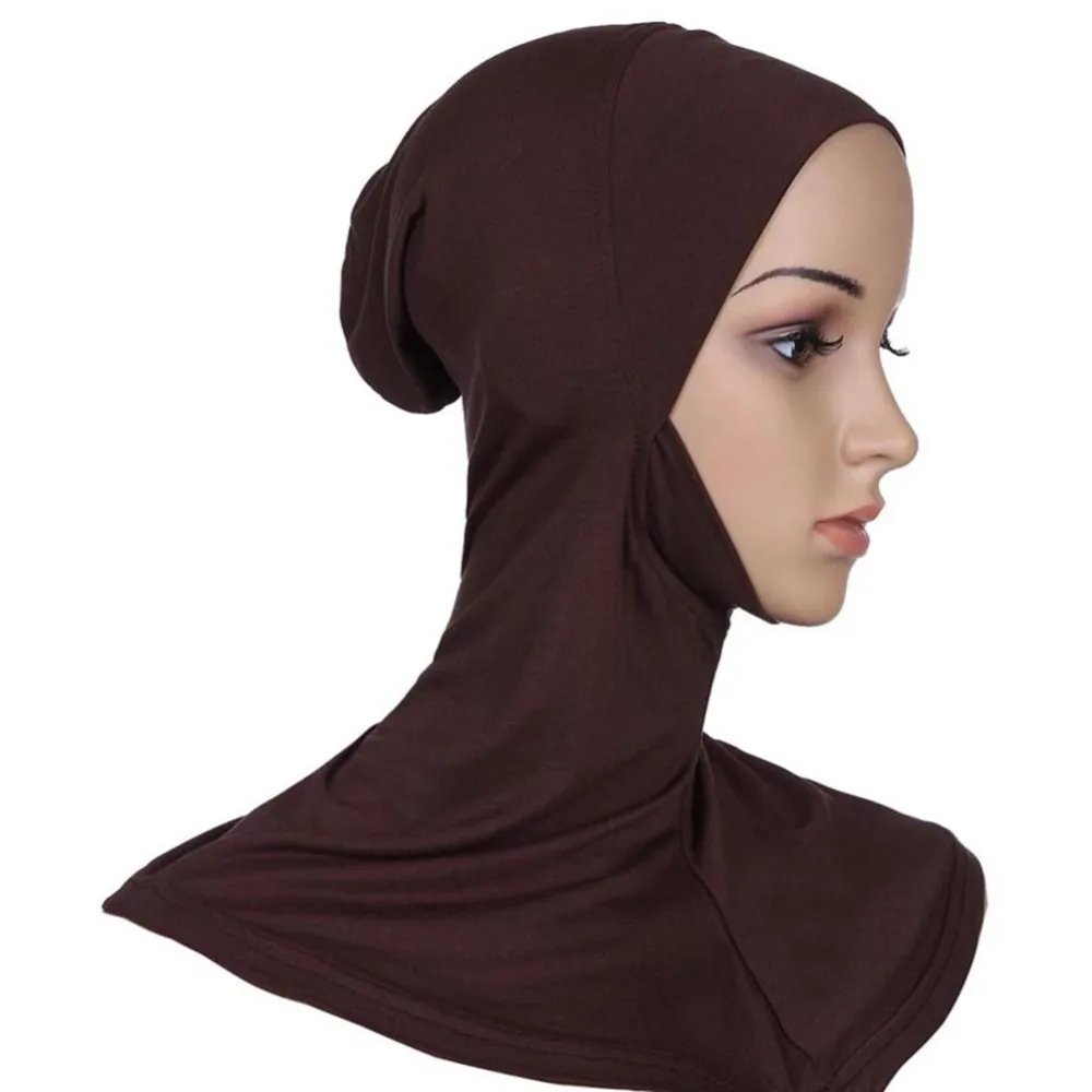 Мусульманский хиджаб шарф шляпа женская мягкая шапка мусульманские шарфы шея крышка головная повязка