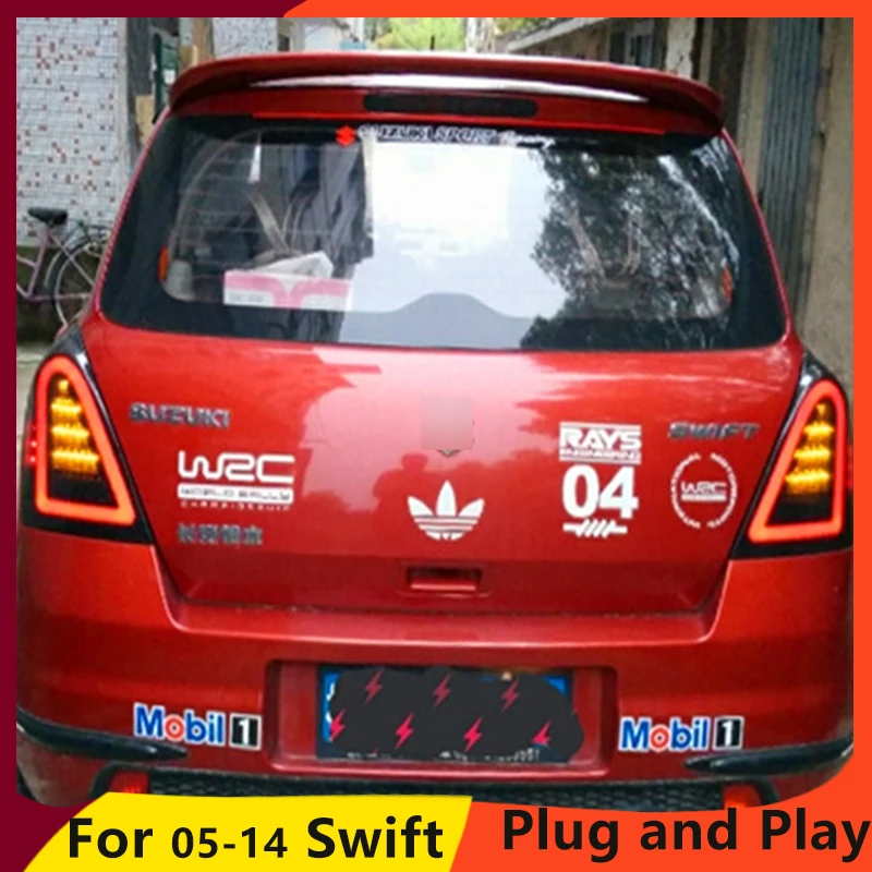 KOWELL автомобильный Стайлинг для Suzuki Swift Задний светильник s 2005- Swift Задний светильник DRL+ сигнал поворота+ тормоз+ Реверс авто аксессуары